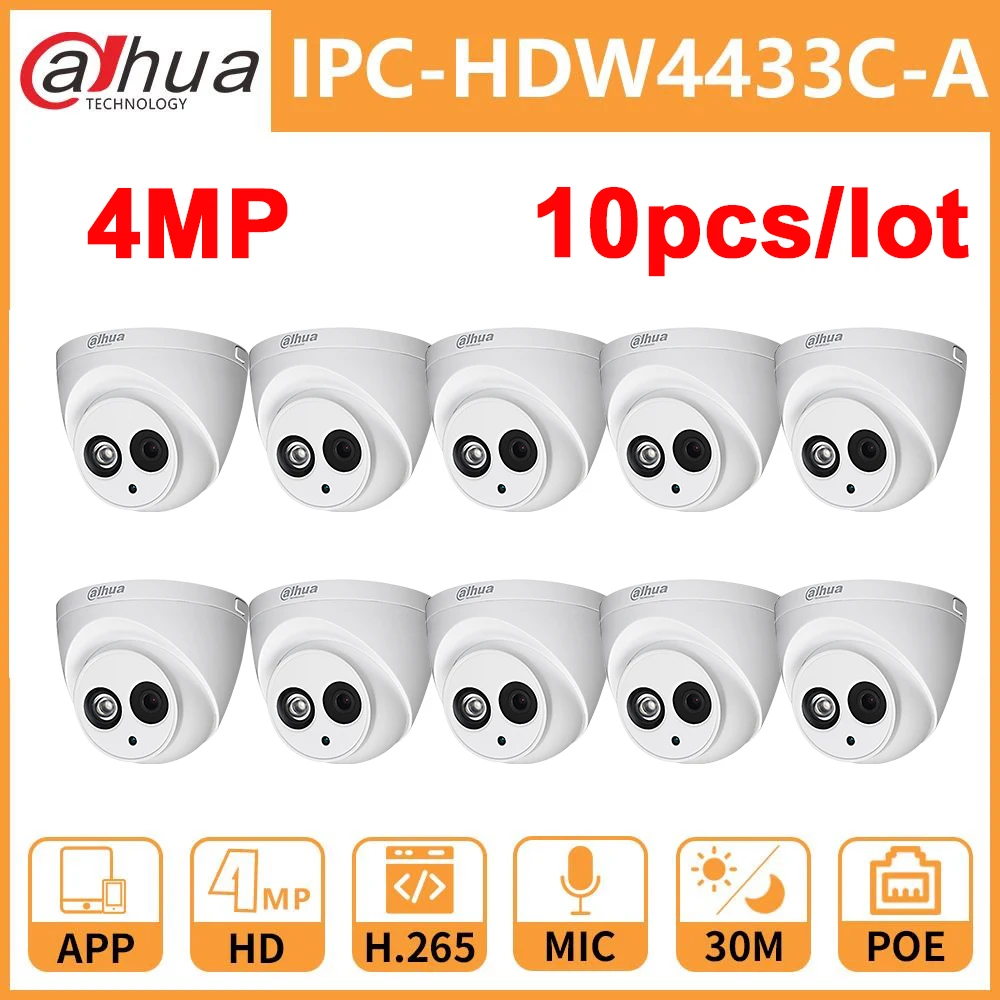 Dahua DH IPC-HDW4433C-A 4MP сетевая ip-камера Onvif Встроенный микрофон с POE заменяет IPC-HDW4431C-A-камеру