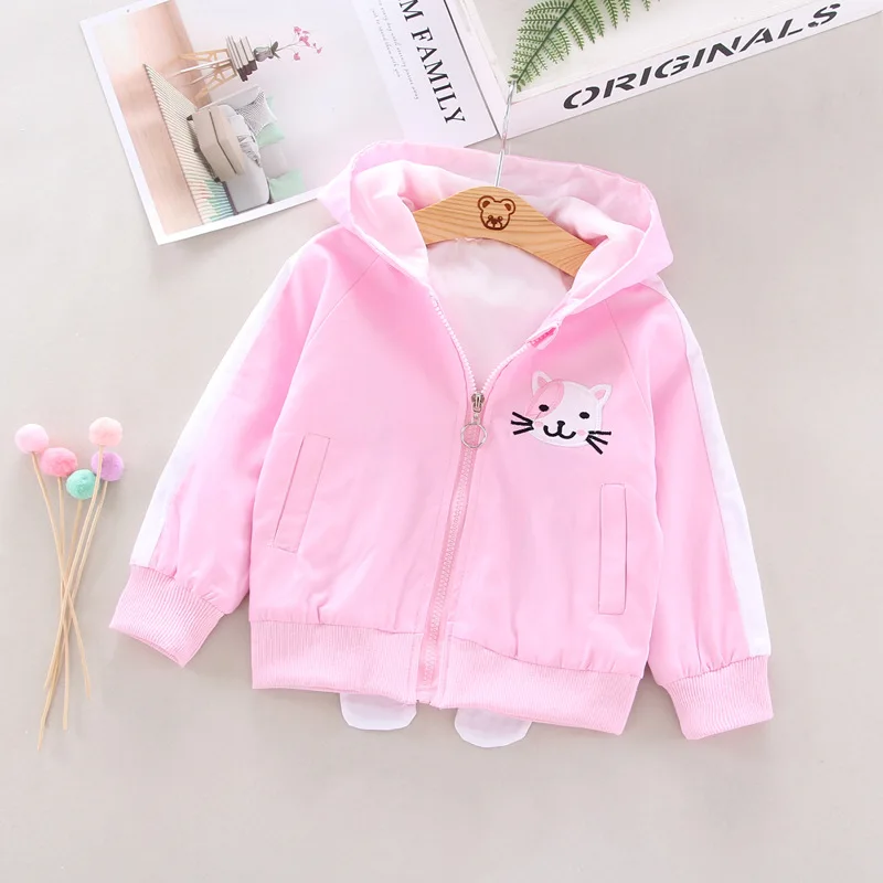 

Girls' Wind Coat 2019 New Style Spring And Autumn Western Style Autumn Clothing Childrenswear Children Small CHILDREN'S Baby Gir