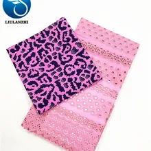 LIULANZHI африканские хлопчатобумажные ткани Последняя розовая печатная восковая ткань и розовая хлопчатобумажная пробивная кружевная ткань для платья ML8WR93-ML8WR122