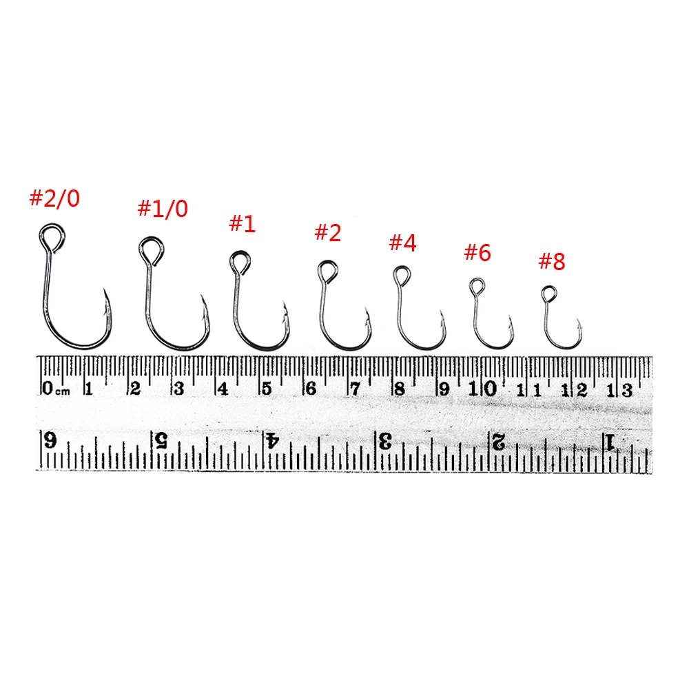2020 New Stronger Big Eyes Single Hooks Spare Sharp High Carbon Steel Hook For Crankbiat Minnow Stickbait Wobblers Lure Bait