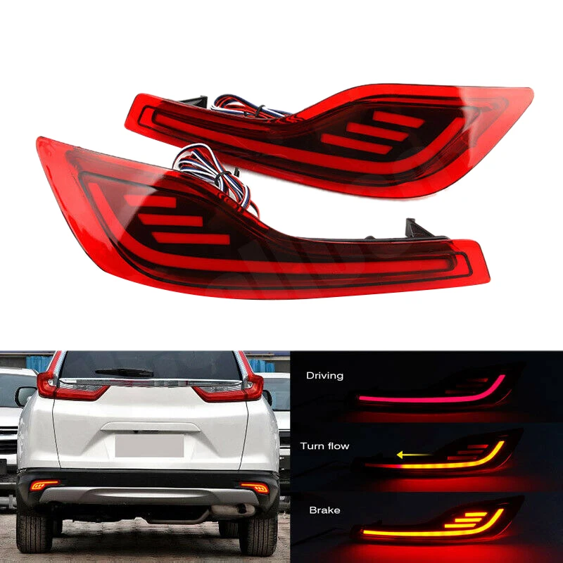 DRL LED car, tail light bumper, intermittent brake light Honda CRV CRV