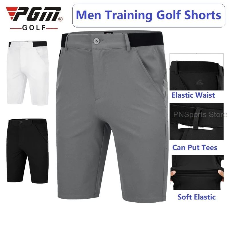 Pgm Summer Golf Shorts Men's Quick-Dry Sports Golf Trousers Male Breathable High Elastic Tennis Run Short Pants Casual Clothing