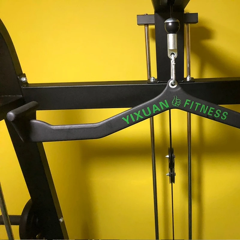 Gym Pully Cable Machine Attachment Triceps Back Workout 71cm Long Handle for Home Pull Down Training Rowing Machine Accessories