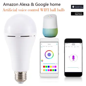 

Dimmable E26 E27 B22 WiFi Smart Light Bulb LED RGBW Lamp Timer Function Magic Ball Bulb Voice Control WorkWith Alexa Google Home