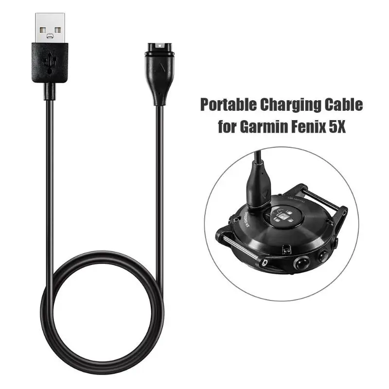 1 м USB кабель для зарядного устройства для смарт-часов Garmin Fenix 6S 6 5 Plus 5X Vivoactive 3 подход x10 Forerunner 945/935/245/245 m/45/45 S