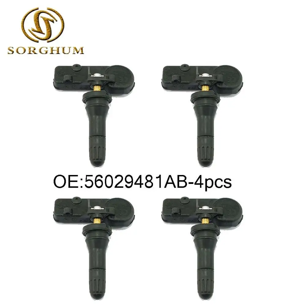 

4pcs 56029481AB Tire Pressure Sensor for Jeep for Dodge Ram 1500 Compass Wrangler Grand Cherokee