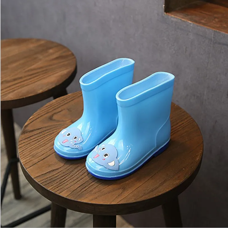 CYSINCOS Fashion Classic Children's Spring And Summer PVC Rubber Water Shoes New Waterproof Kid Baby Cartoon Non-slip Rain Boots