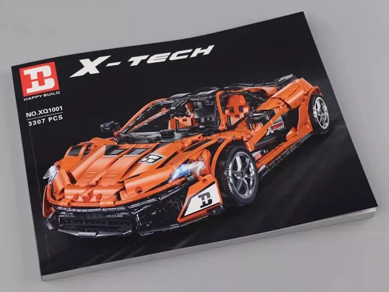 DHL XQ1001 Technic Car MOC-16915 McLaren P1 функция двигателя автомобильный набор строительных блоков Кирпичи 20087 детская Рождественская игрушка