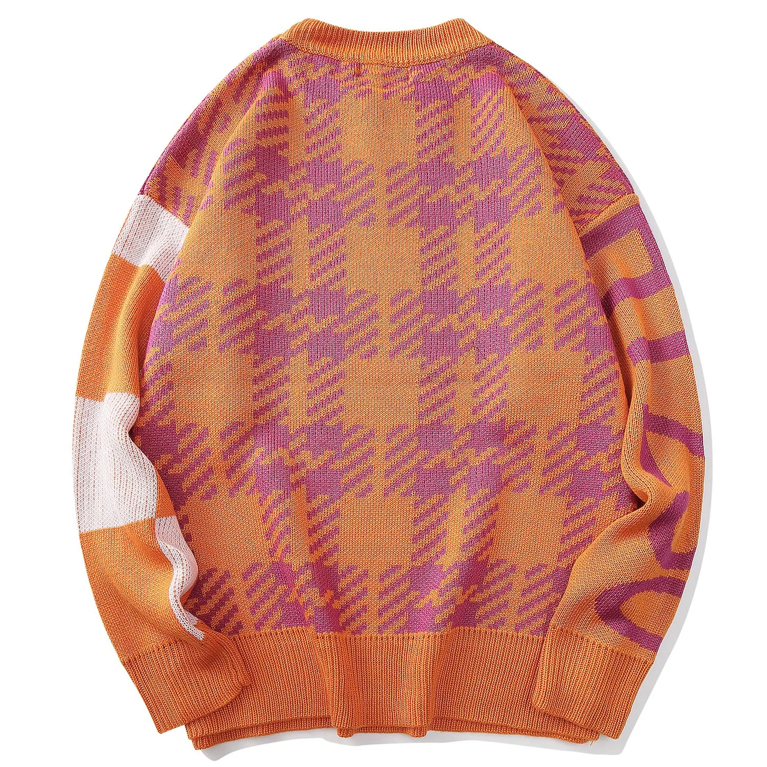Aelfric Eden Color Block Letter Knittwear Mens Sweaters Streetwear Harajuku Hip Hop Autumn Casual Male Pullovers Overwear