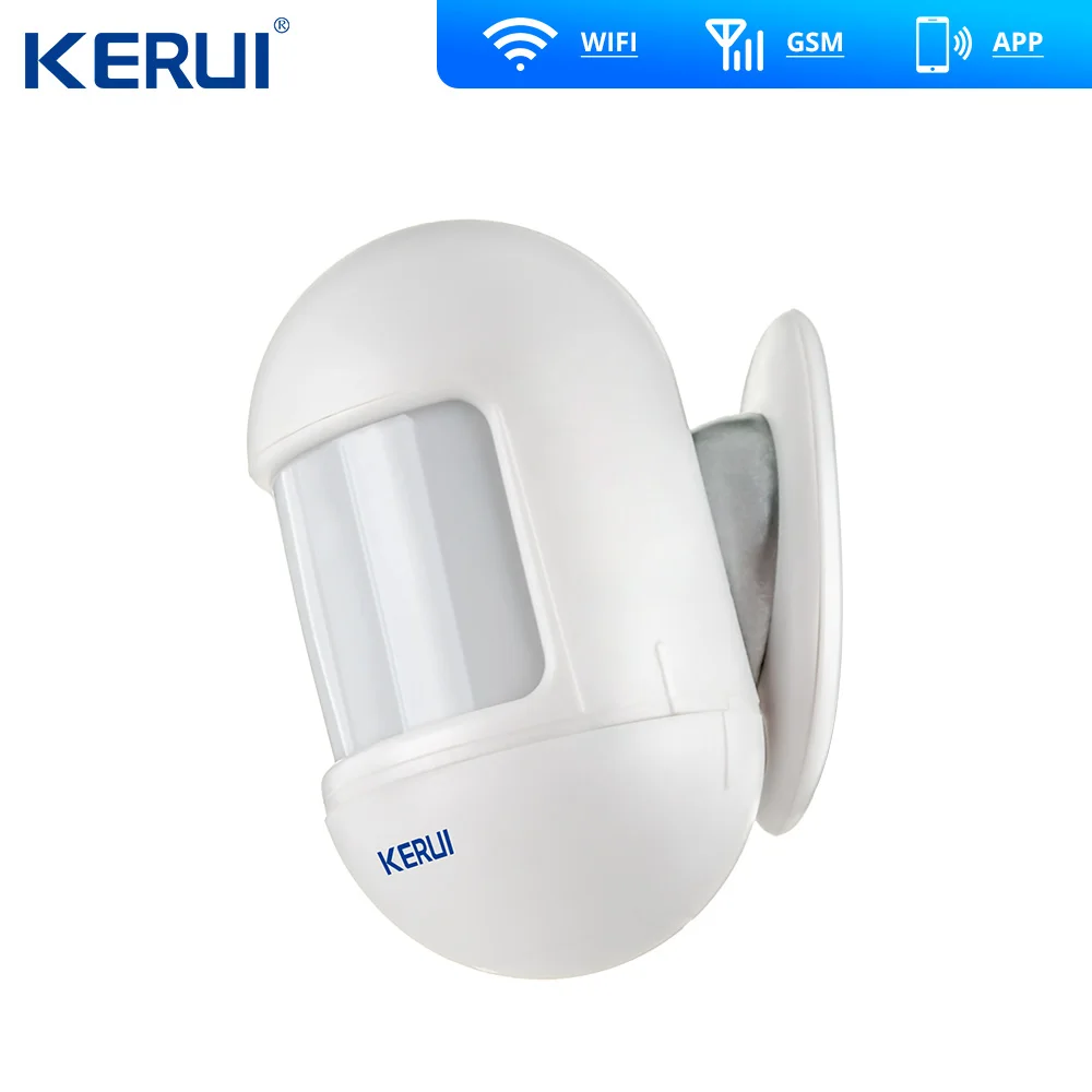 KERUI W20 GSM Wifi сигнализация 2,4 дюймов Сенсорная панель WiFi GSM охранная сигнализация приложение RFID мини подвижный PIR датчик сирена