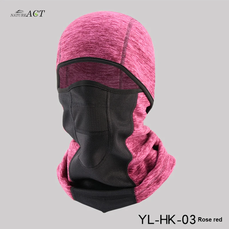 Full Face Mask Cover Outdoor Warm Cycling Balaclava Thermal Windproof Dustproof Sport Ski Riding Bike Snowboard Face Shield Cap - Цвет: Розовый