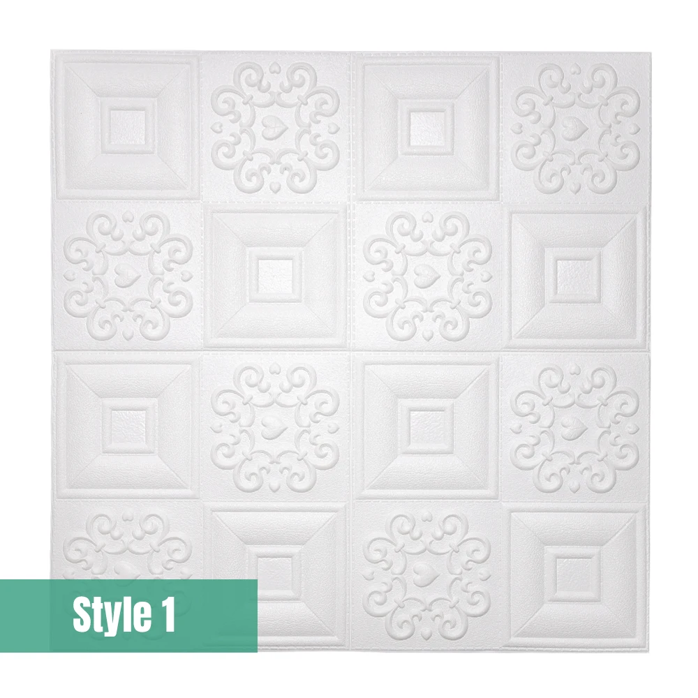3d наклейки на стену, кирпич, домашний декор, украшение для гостиной, спальни, дома, наклейки, аксессуары, цветок, pegatinas - Цвет: Style 1