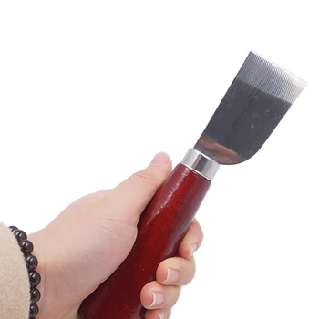 

Imzay DIY Leather Craft Cutting Tools Practical Leather Wooden Handle Knife Leather Skiving Knife Cutter Accessory one knife