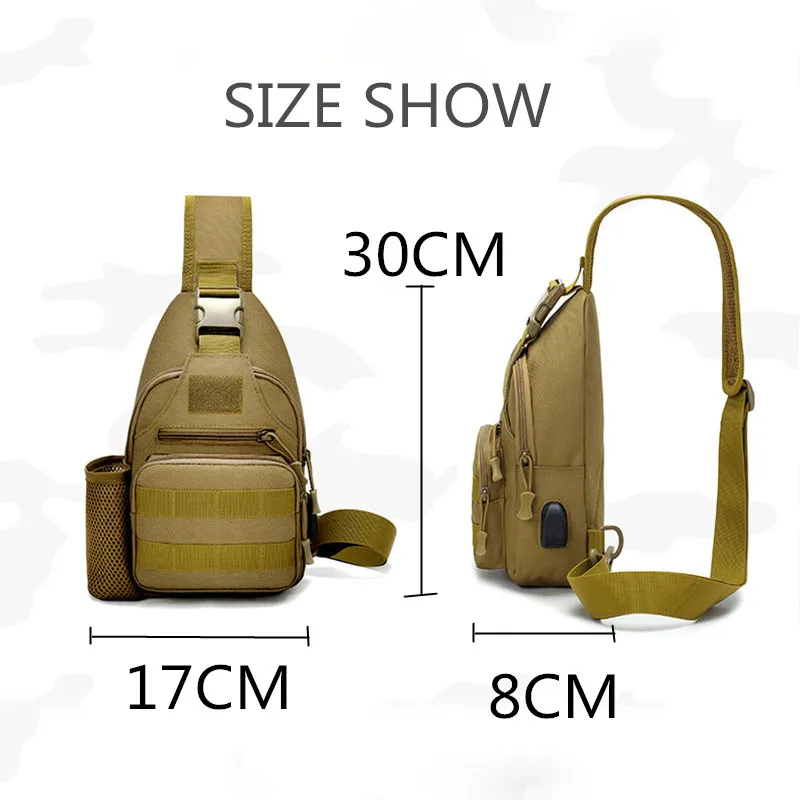 600D уличная Водонепроницаемая тактическая сумка через плечо USB Военная армейская походная сумка рюкзак для походов походные дорожные Трекинговые сумки