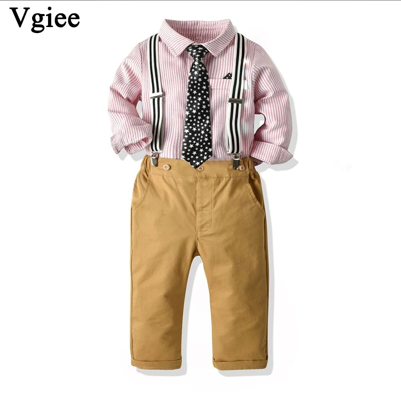 

Vgiee Kid Clothes Boy Set for Birthday Party and Wedding Boys Children Outfits for Full Striped Boys Coat Baby Clothing CC707