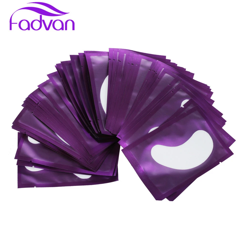 Fadvan Patches for Building 50 Pairs Eye Patches Eyelashes for Extensions Grafting Tools Under Eye Pads