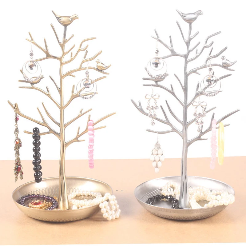 

Earring Display Stand Vintage Tree Shape Earring Holder Necklace Ring Pendant Bracelet Display Storage Rack Personality Gift D30