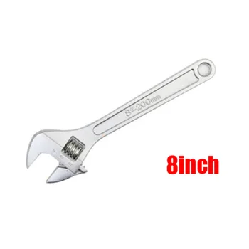 

6-15Inch High Quality Forged 45#Steel Wrench Adjustable Spanner Mechanical Garage Tool Car Repair Accessory
