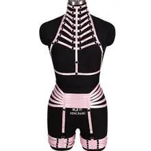 Сексуальный комплект нижнего белья, пояс для тела, топ, розовый, для свадебной вечеринки, Рейв, бандаж, подвязки, пояс, чулки размера плюс, женский бюстгальтер на бретельках