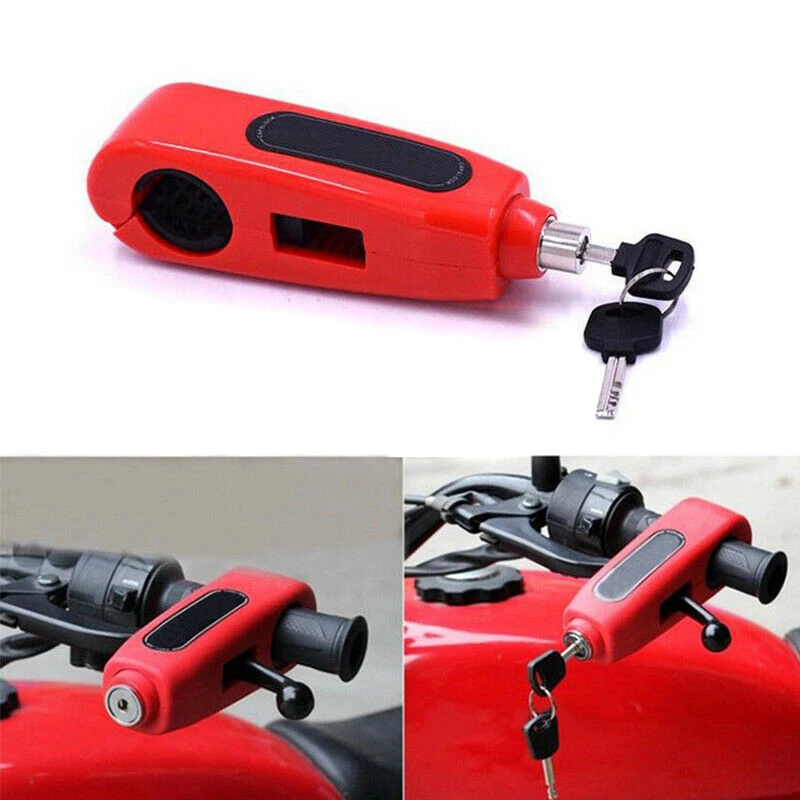 

Newly Motorcycle Grip Lock Security Scooter Handlebar Safety Brake Locks