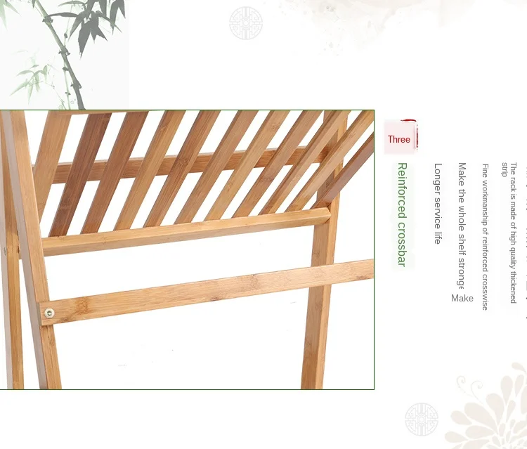 Bamboo Wooden 4 Layer Flower Stand Plant Pot Stand Flower Shelf