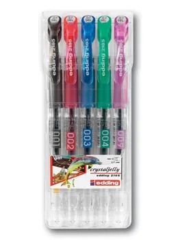 

0,7mm gel pen set, 5 colors per set
