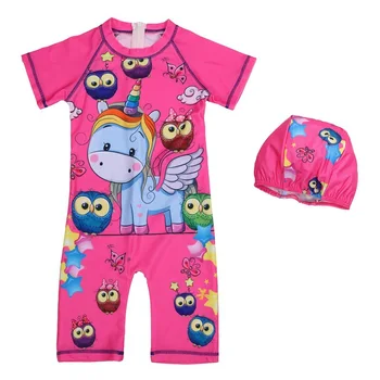 

Girls Kawaii Unicorn Owl Swimwear Kids Cartoon Beachwear Bikini Swimsuit Child Princess Bathing Anime Halloween Cosplay Costume