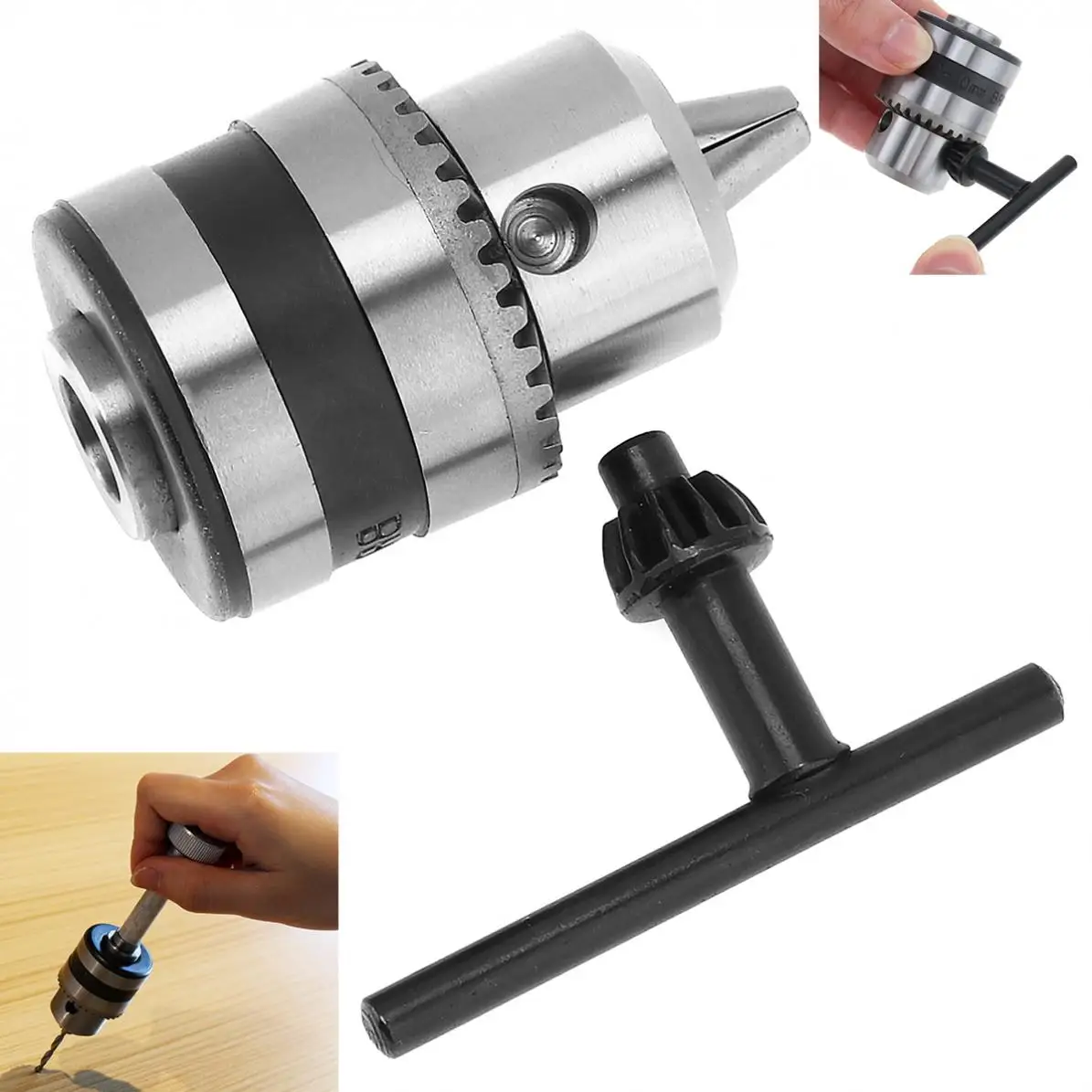 

1.5-10mm Drill Chuck Electric Drills Power Tool Accessory Mini Electric Motor Shaft Drill Chuck