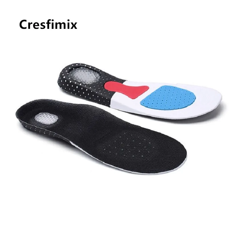 Cresfimix Semelle De Chaussures, для мужчин, размера плюс, для спорта, бега, мягкая обувь, вставные стельки, унисекс, дышащие, для ног, мягкие подушечки, B5536b