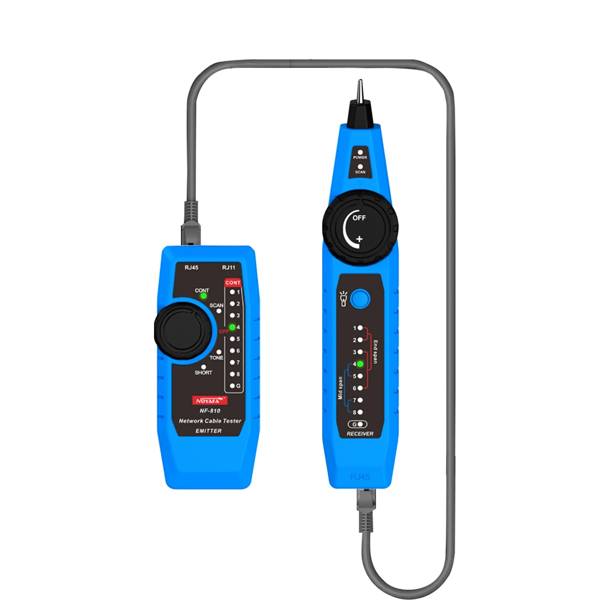 Cabo de Rede Fio de Telefone Noyafa Linha Localizador Rastreador Lan Testador Detector Anti-interferência Nf-810 Cat5 Cat6 Rj45 - Image 3