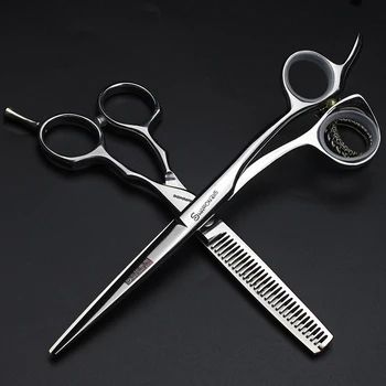 

Hair Scissors 5.5 6.0 Professional Hairdressing Scissors Thinning Barber Scissor Set Hair Cutting Scissors