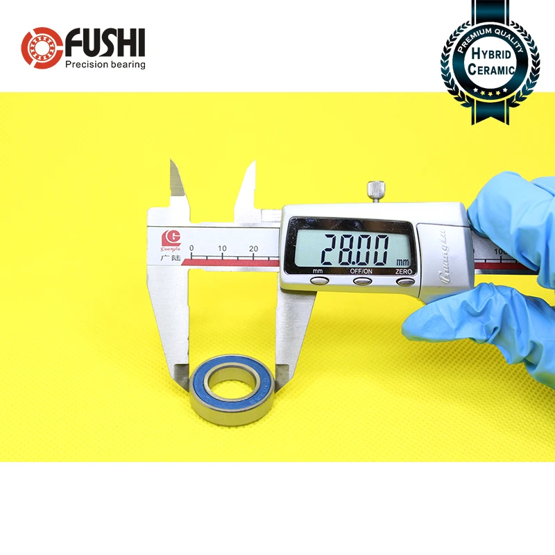 Miniature Ball Bearings Bicycle Ball Bearing Ceramic Bearings 6902 Hybrid Ceramic Bearing 15*28*7 mm 1 PC Bicycle Bottom Brackets Spares 6902RS Si3N4 Ball Bearings