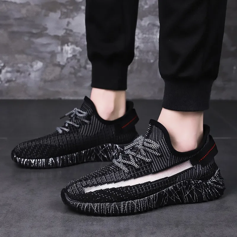 

Spring Summer New Style Fly Woven MEN'S SHOES Breathable Casual Shoes Versitile Fashion Jogging Athletic Shoes Mesh Shoes