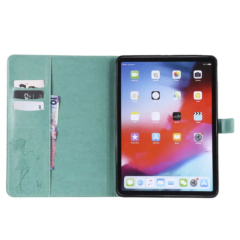 Wekays для Apple iPad Pro 11 дюймов мультфильм Кот девушка кожаный чехол для Coque iPad Pro 11 дюймов чехол для телефона