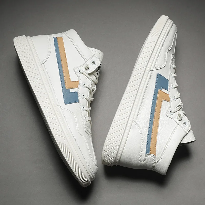 

Men's Shoes Autumn 2019 New Style High-top Board Shoe Korean-style Trend Shoe Winter Versatile Mid-top Casual Macbook Trendy Sho