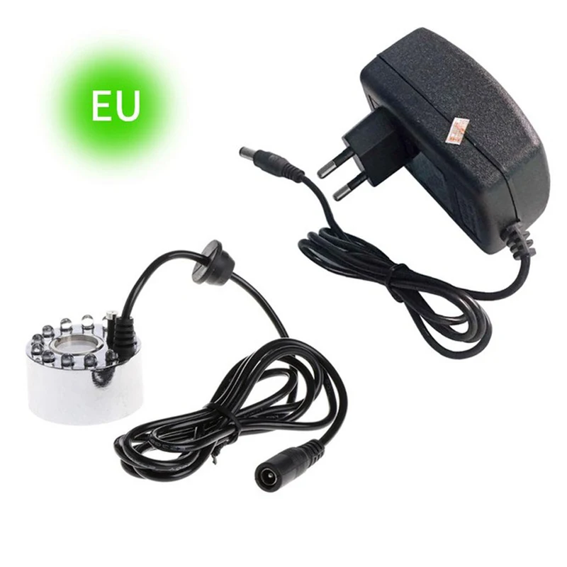 Ultrasonic Air Humidifier LED Light Fog Water Fountain Pond Atomizer Mist Maker Fogger Sprayer Nebulizer Vaporizer US/EU Plug