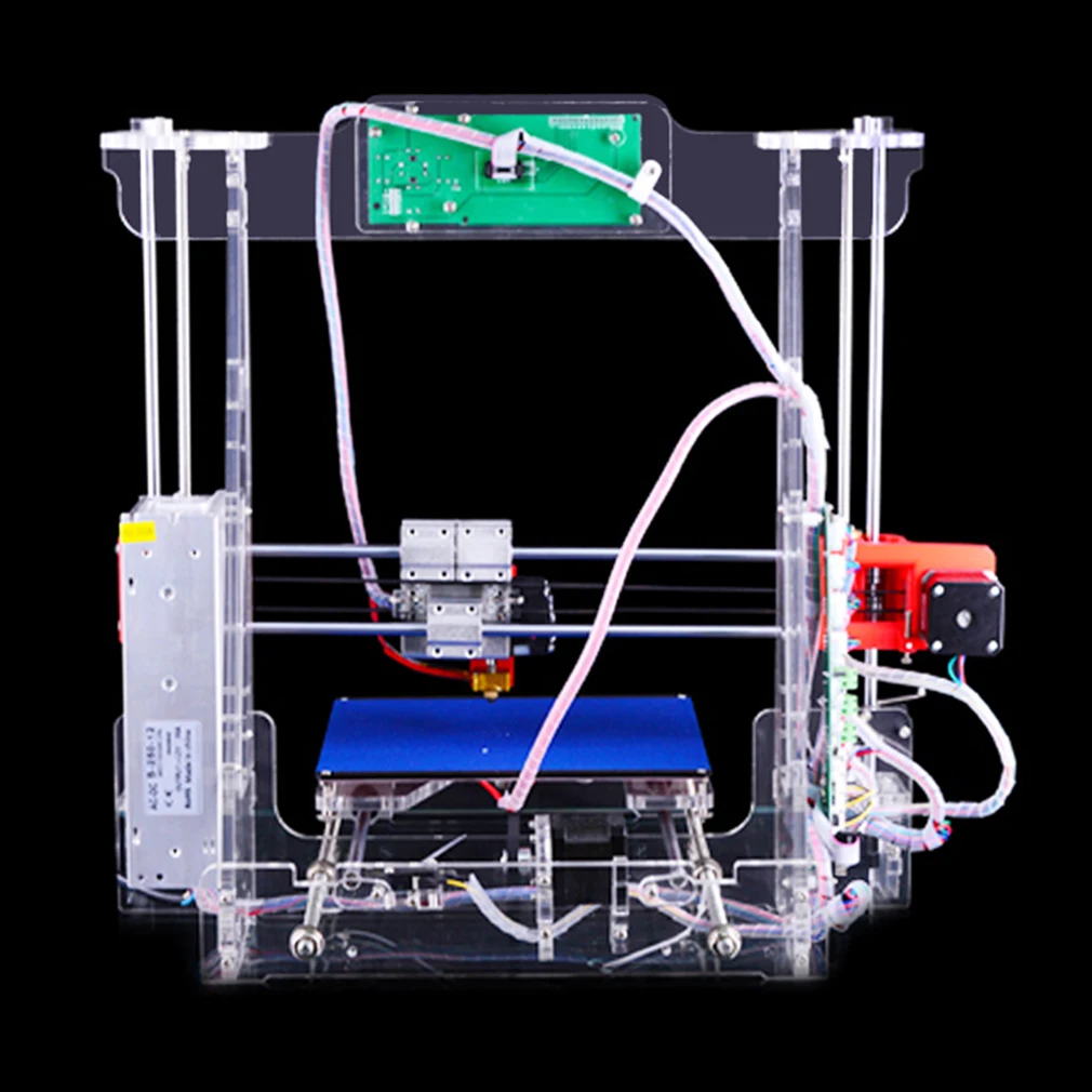 

P802M Large Printing Size Transparent Acrylic LCD Screen HD Display 3D Printer Support 8 G Secure Digital Memory Card EU Plug