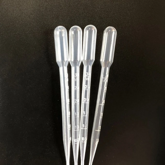 100 Pcs Pipette Compte-gouttes, Pipettes compte-gouttes à