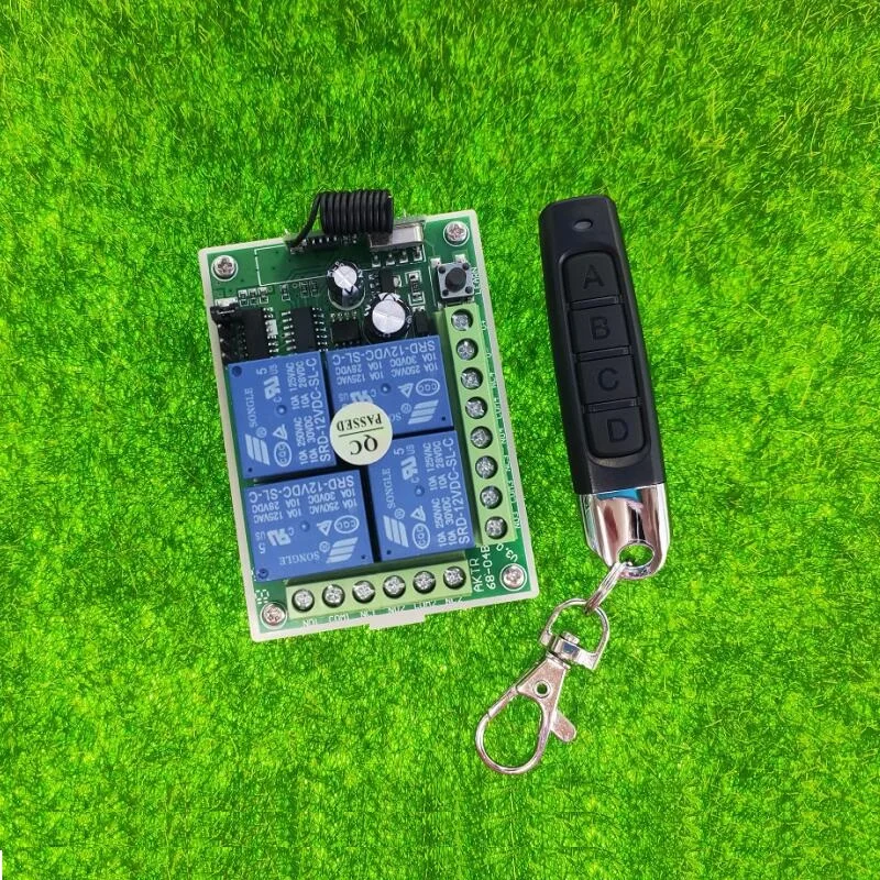 433mhz 315mhz Universal DC 12V 24V 10A 4 channel RF Wireless Remote Control system Receiver Transmitter Lighting | Электроника