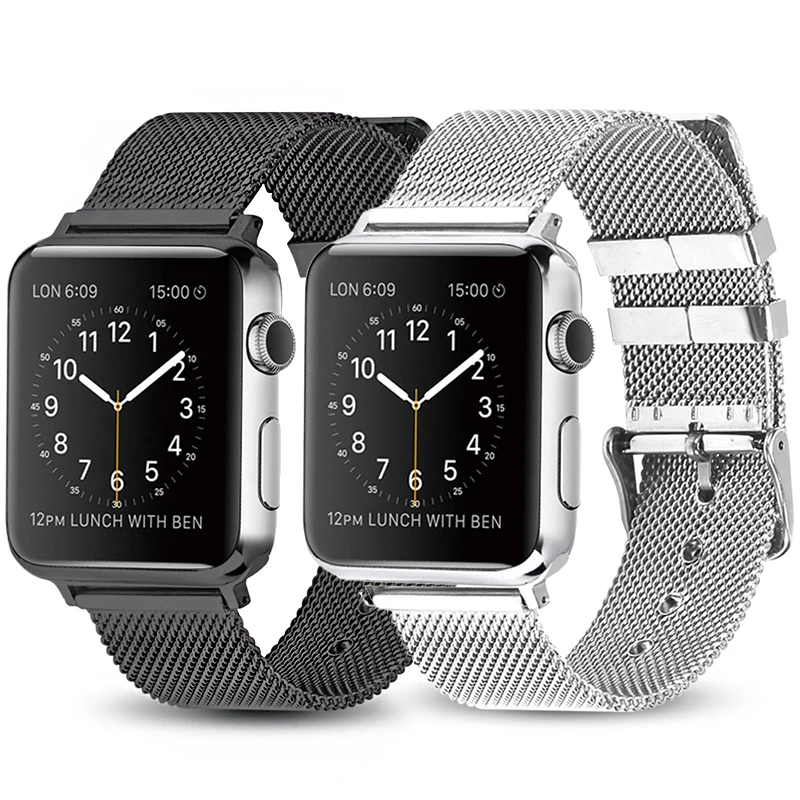 Ремешок для часов для Apple Watch 42 мм, 38 мм и нержавеющая сталь металлический корпус iwatch4/3/2/1 браслет из нержавеющей стали, браслет из