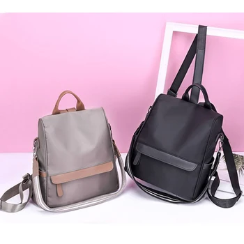 

Female Anti-Theft Backpack Fashion Large Capacity Travel Shoulder Bags Simple Style Casual School Backpack For Women