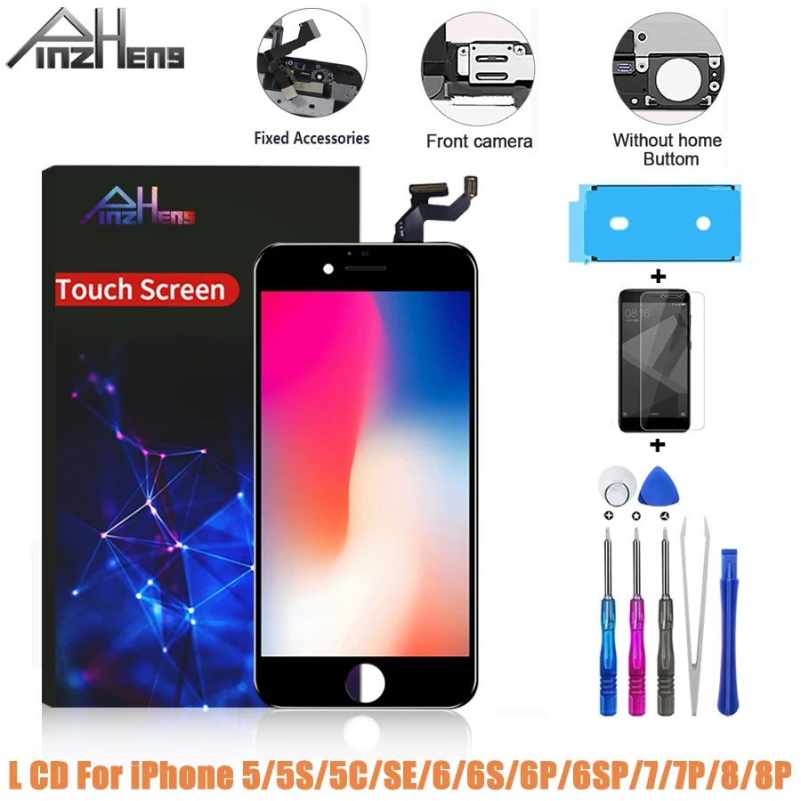 ЖК-экран AAAA для iPhone 5 5C SE 5S 6 6S 7 8 Plus дисплей в сборе с дигитайзером без битых