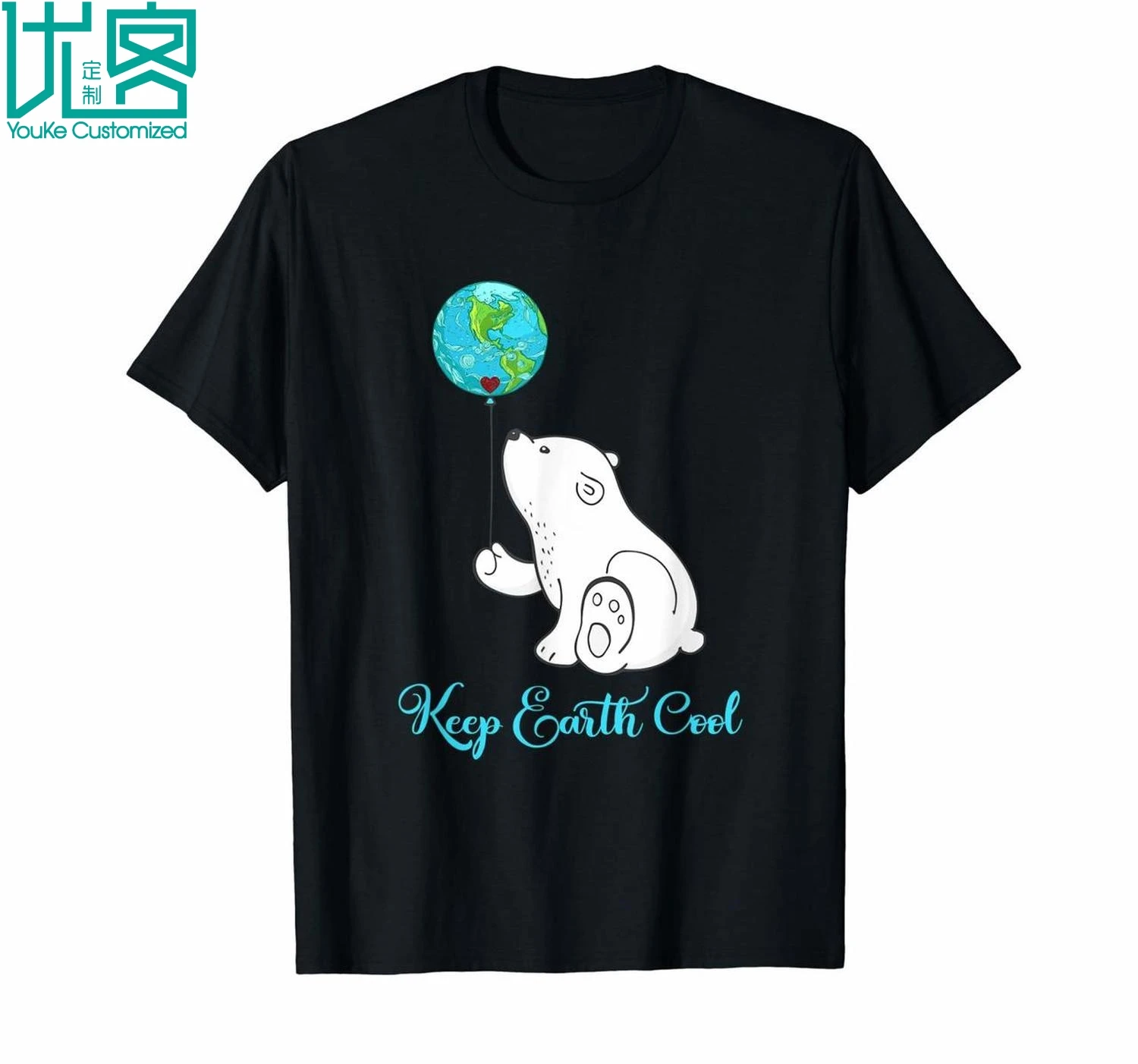 Clothing Polar Bear Shirt Earth Day Gift Everyday Hour T-Shirt 9727 Amazing Short Sleeve Unique Casual Tees Clothes T |