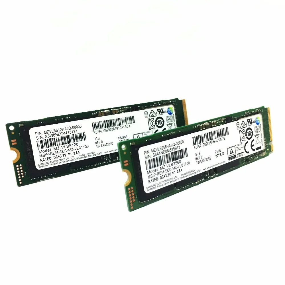 SAMSUNG SSD M.2 PM981 256 ГБ 512 внешний твердотельный накопитель на жестком диске M2 NVMe SSD PCIe 3,0x4 NVMe ноутбук внутренний TLC PM 981 1 ТБ