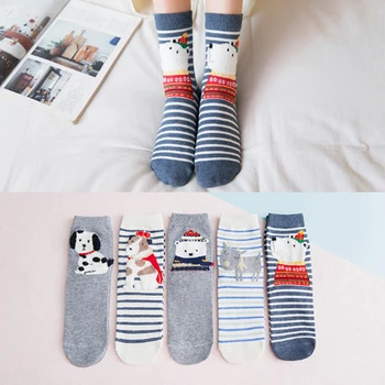 

1 Pair Fashion Cartoon Animal Cute Short Socks Women Harajuku Funny Socks Kawaii Girls Comfortable Soft Happy Socks C0130