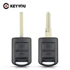 KEYYOU 2 botones de control remoto clave Shell para Opel Corsa Tigra Agila Meriva Combo hoja sin cortar accesorios para automóvil ► Foto 1/6