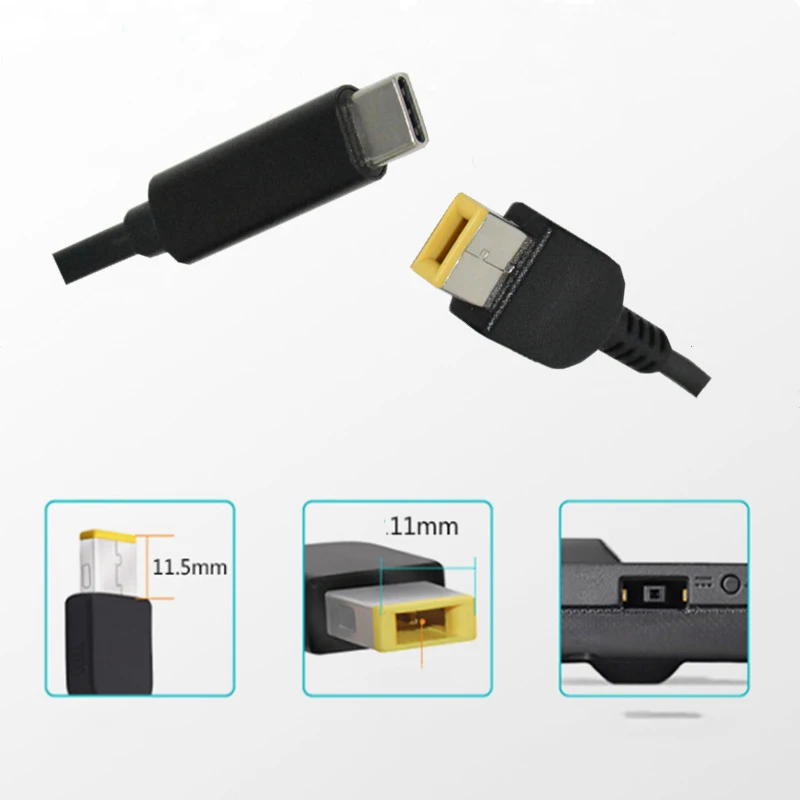 USB Type C PD зарядный кабель шнур DC адаптер питания 11*4 5 мм Мужской Для Lenovo G400 G500 G505 G405