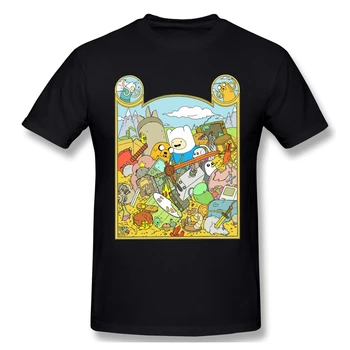 

Adventure Time With Fin And Jake Casual T Shirt Hot Sale Adventure Time Tee Shirt 100% Cotton O Neck T-shirts