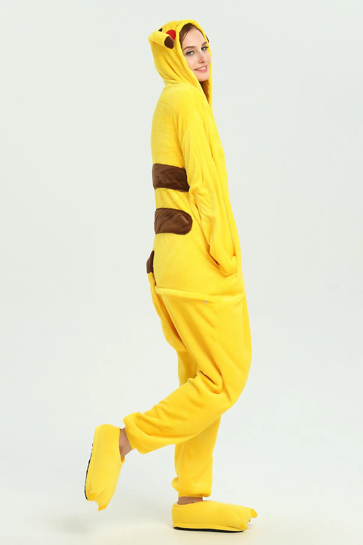 Взрослый кигуруми животное Onesie Мужчины Женщины мультфильм Соответствующие пижамы комбинезон взрослых пижамы фланелевый карнавальный комбинезон Fantasias