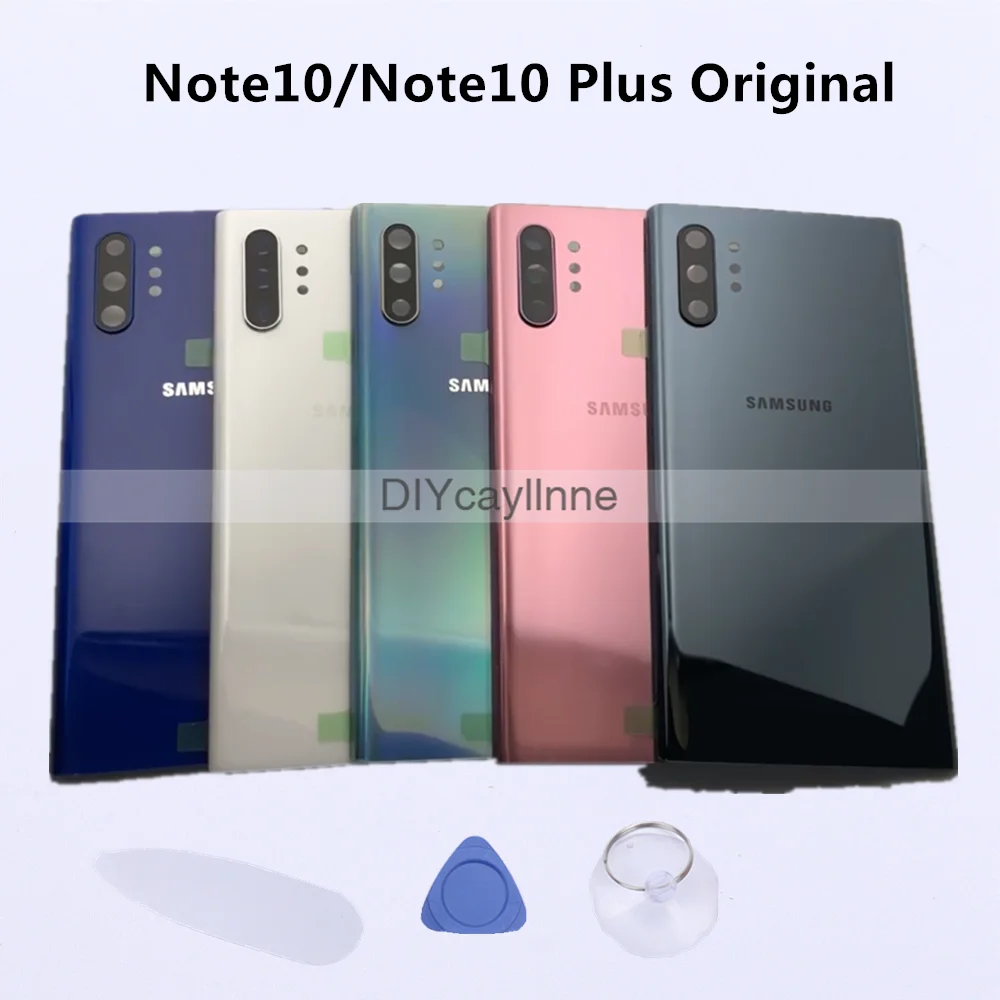 Оригинальная задняя крышка батарейного отсека SAMSUNG Galaxy Note10 Note 10 Plus Задняя